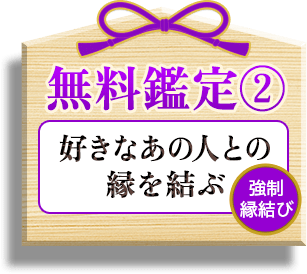 無料鑑定2 好きなあの人との縁を結ぶ 強制縁結び